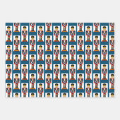 Nutcracker Christmas 3 Koordination Geschenkpapier Set (Vorderseite 2)