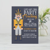 Nutcracker Christmas Annual Dinner Festive Holiday Einladung (Stehend Vorderseite)
