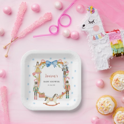 Nutcracker Christmas Baby Dusche Pappteller (Party)