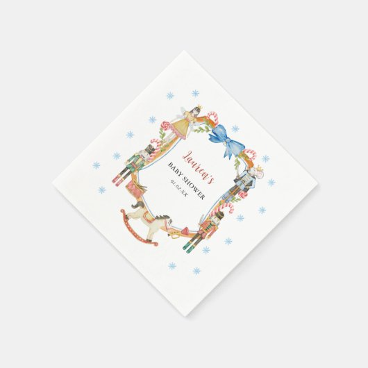 Nutcracker Christmas Baby Dusche Serviette (Ecke)