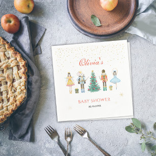 Nutcracker Christmas Baby Shower Napkin Serviette