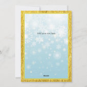 Nutcracker Christmas Ballerina Birthday Feiertagskarte (Rückseite)