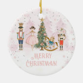 Nutcracker Christmas Ballerina Keramik Ornament (Hinten)
