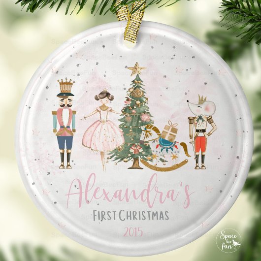 Nutcracker Christmas Ballerina Keramik Ornament
