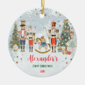 Nutcracker Christmas Ballerina Keramik Ornament (Vorne)
