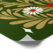 Nutcracker Christmas Ballerina Poster (Ecke)