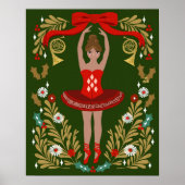 Nutcracker Christmas Ballerina Poster (Vorne)