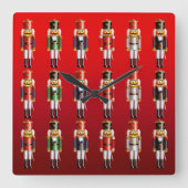 Nutcracker Christmas Ballet Quadratische Wanduhr (Vorderseite)