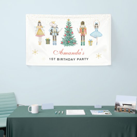 Nutcracker Christmas Birthday Banner (Messeveranstaltung)