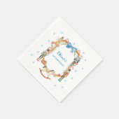 Nutcracker Christmas Boy 1. Geburtstag Serviette (Ecke)