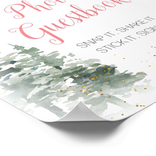 Nutcracker Christmas Brautparty Foto Gästebuch (Ecke)