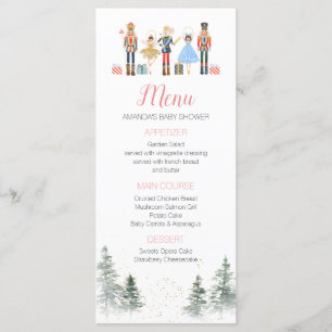 Nutcracker Christmas Brautparty Tee Menükarte