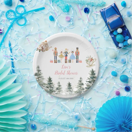 Nutcracker Christmas Brautparty Tee Pappteller (Party)