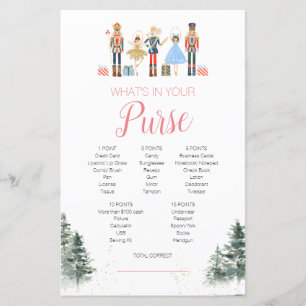 Nutcracker Christmas Brautparty Tee Purse Game