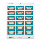 Nutcracker Christmas Card Address Labels Adressaufkleber (Vorne)