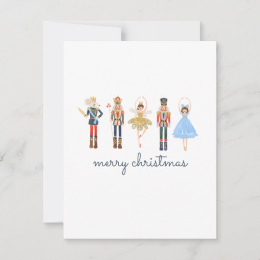 Nutcracker Christmas Cards Feiertagskarte (Vorderseite)