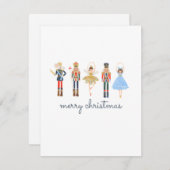Nutcracker Christmas Cards Feiertagskarte (Vorne/Hinten)