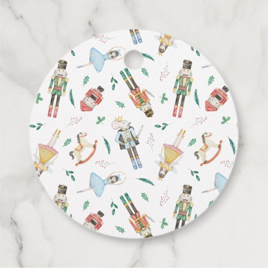 Nutcracker Christmas Danke Geschenkanhänger (Rückseite)