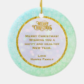 Nutcracker Christmas, Family Holiday Keepsake Gift Keramik Ornament (Hinten)