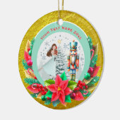 Nutcracker Christmas, Family Holiday Keepsake Gift Keramik Ornament (Links)