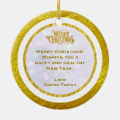 Nutcracker Christmas, Family Holiday Keepsake Gift Keramik Ornament (Hinten)