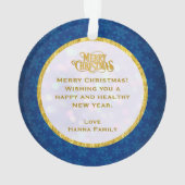 Nutcracker Christmas, Family Holiday Keepsake Gift Ornament (Rückseite)