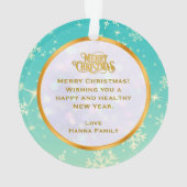 Nutcracker Christmas, Family Holiday Keepsake Gift Ornament (Rückseite)