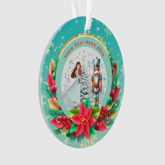 Nutcracker Christmas, Family Holiday Keepsake Gift Ornament (Vorderseite)