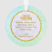 Nutcracker Christmas, Family Holiday Keepsake Gift Ornament (Rückseite)