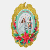 Nutcracker Christmas, Family Holiday Keepsake Gift Ornament Karte (Rechts)