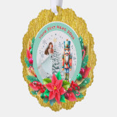 Nutcracker Christmas, Family Holiday Keepsake Gift Ornament Karte (Links)