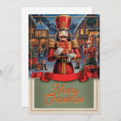 Nutcracker Christmas Feiertagskarte (Vorne/Hinten)