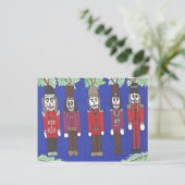 Nutcracker Christmas Feiertagspostkarte (Stehend Vorderseite)