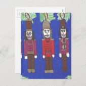 Nutcracker Christmas Feiertagspostkarte (Vorne/Hinten)
