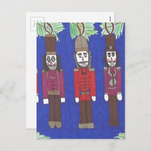 Nutcracker Christmas Feiertagspostkarte (Vorne/Hinten)