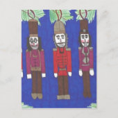 Nutcracker Christmas Feiertagspostkarte (Vorderseite)