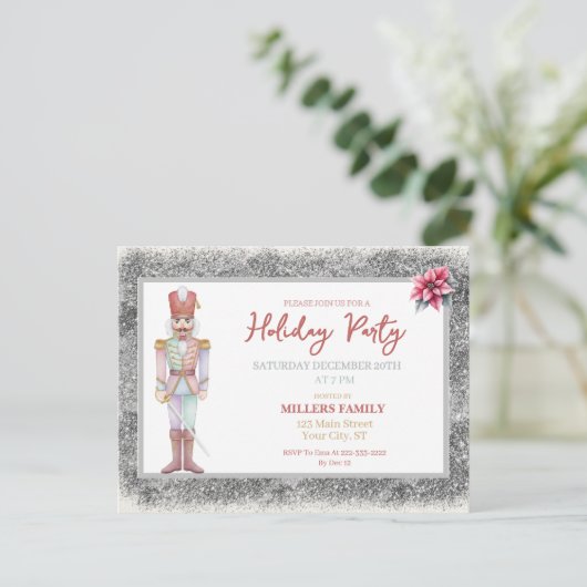 Nutcracker Christmas  Feiertagspostkarte (Stehend Vorderseite)