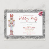 Nutcracker Christmas Feiertagspostkarte (Vorderseite)