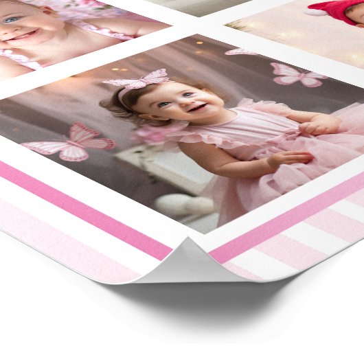 Nutcracker Christmas First Year Photo Milestone Poster (Ecke)