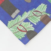 Nutcracker Christmas Fleece Blanket (Ecke)
