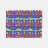 Nutcracker Christmas Fleecedecke (Vorderseite (Horizontal))