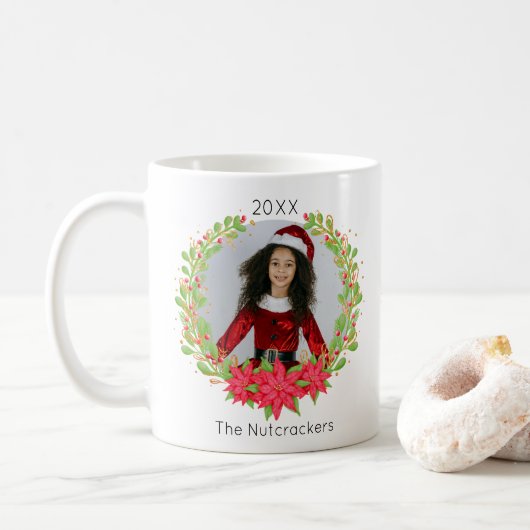 Nutcracker Christmas Foto Kaffeetasse (Mit Donut)
