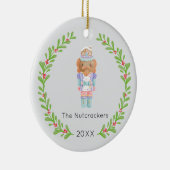 Nutcracker Christmas Foto Keramik Ornament (Rechts)