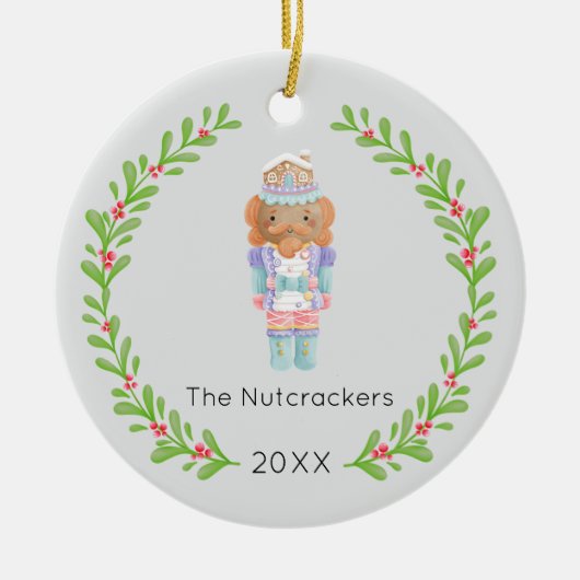 Nutcracker Christmas Foto Keramik Ornament (Vorne)