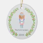 Nutcracker Christmas Foto Keramik Ornament (Links)