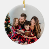 Nutcracker Christmas Foto Keramik Ornament (Hinten)