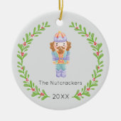 Nutcracker Christmas Foto Keramik Ornament (Vorne)