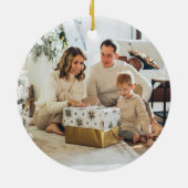 Nutcracker Christmas Foto Keramik Ornament (Hinten)