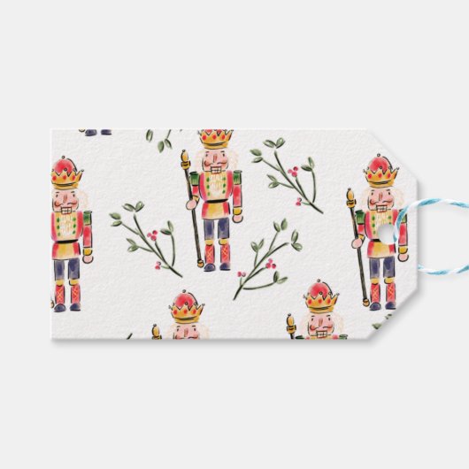 Nutcracker Christmas Geschenkanhänger (Vorderseite (Horizontal))