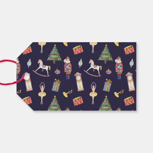 Nutcracker Christmas Geschenkanhänger (Rückseite Horizontal)